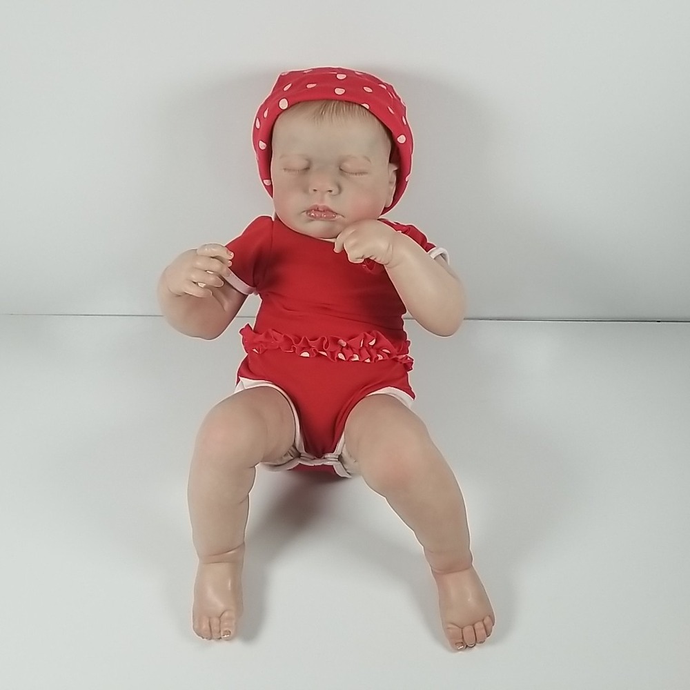 Reborn Baby Doll 16" Realistic Newborn Sleeping Weighted 1lb 12oz Cloth Body